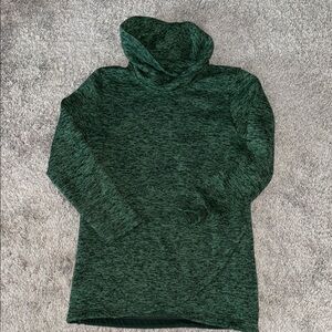 Lands End women’s pullover tulip seem at waist, turtleneck, athletic, cozy, warm